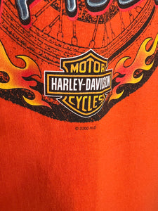 Vintage 2000 Harley Hell on Wheels Cutoff Tee (XL)