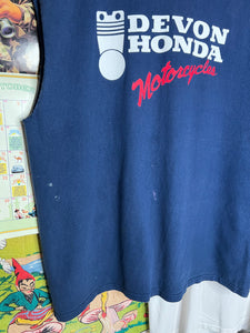 Vintage 90s Honda Motorcycles Cutoff Shirt (XL)