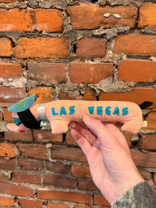 Vintage 60s Las Vegas Souvenir Weiner Dog Plush