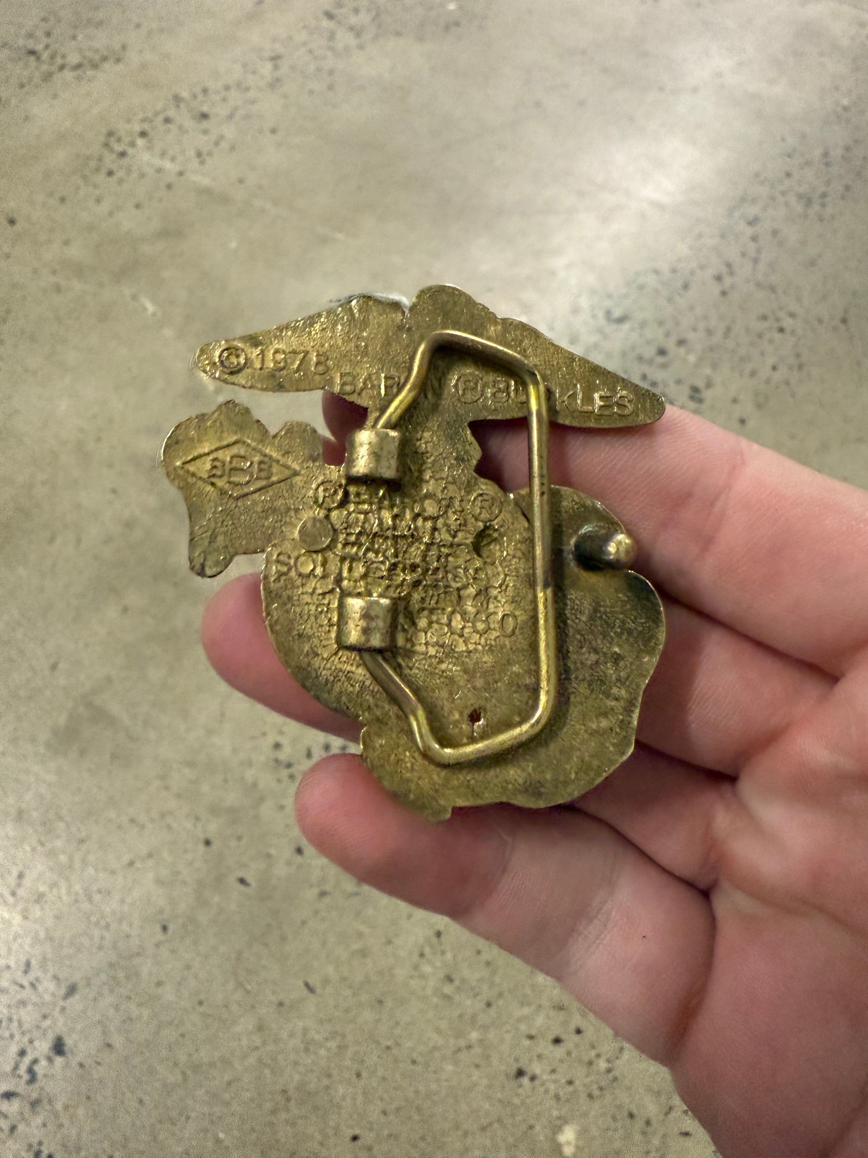 Vintage US Marine Corps Logo Belt Buckle