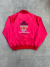 Load image into Gallery viewer, Vintage Embroidered Casino Satin Jacket (XL)
