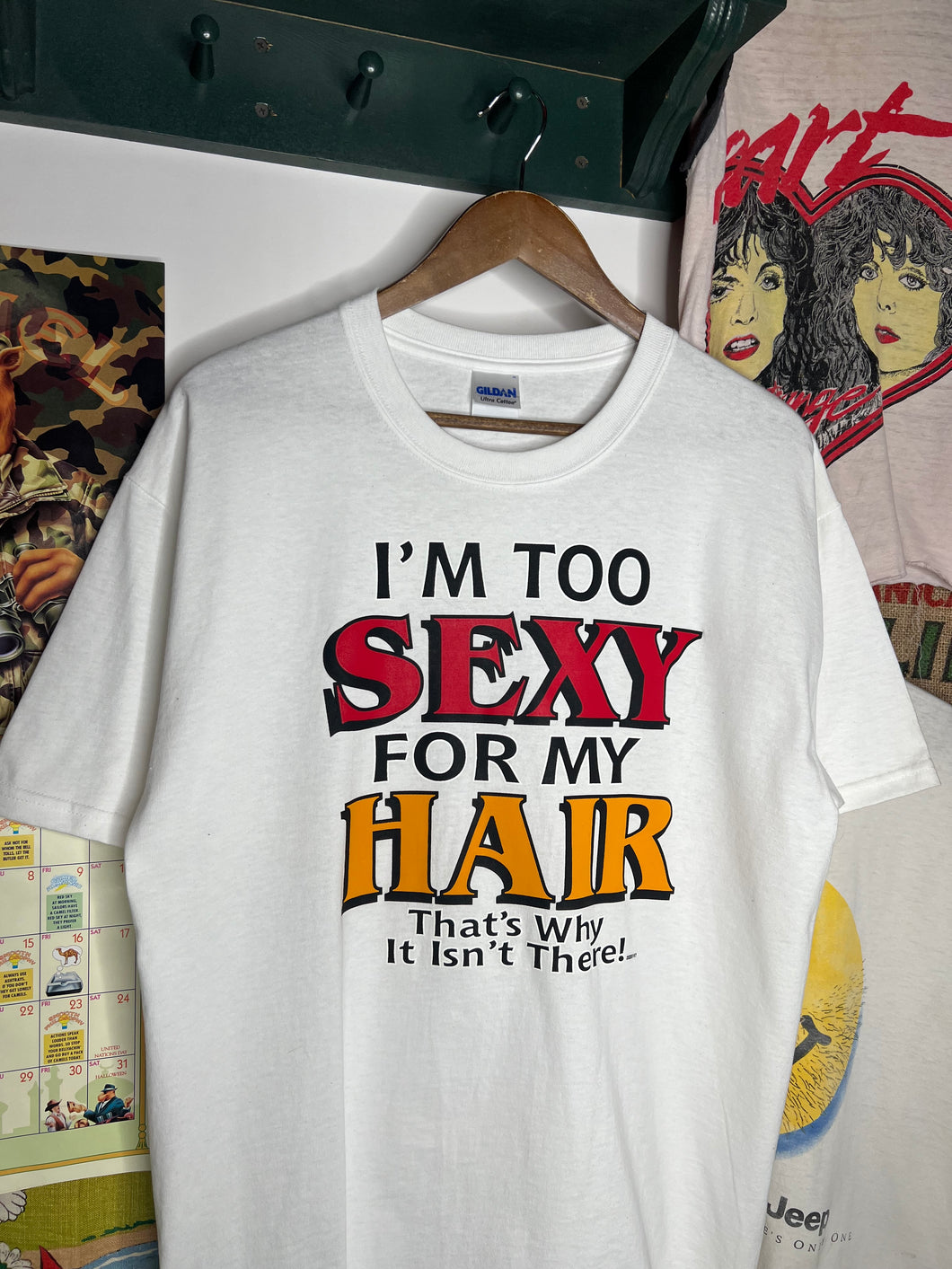 2000s Too Sexy For My Hair Tee (L)