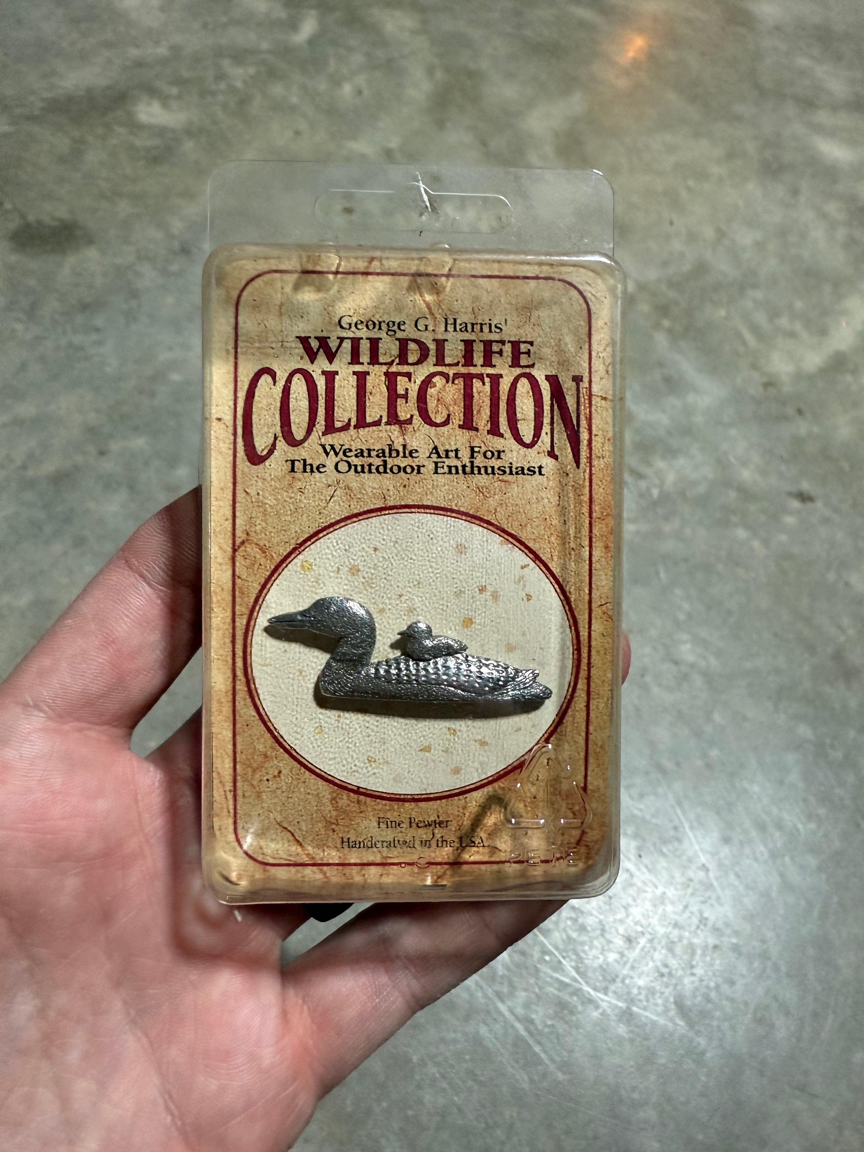 Lot of 6 Vintage Birds Wildlife Pins