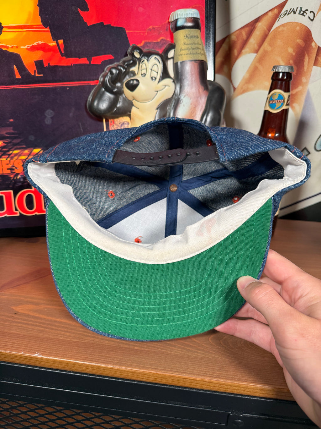 Vintage Gulf Explosives Denim Trucker Hat