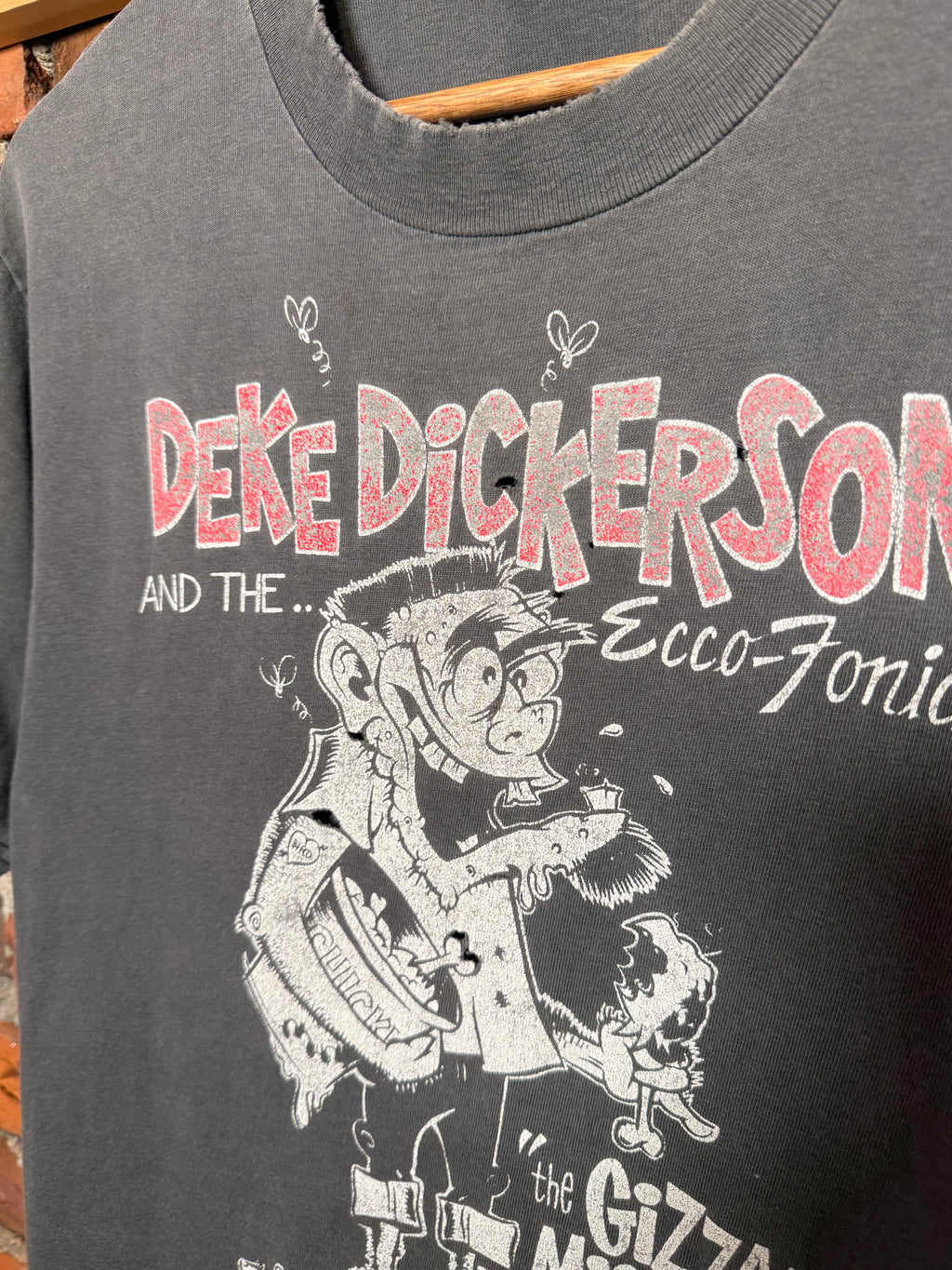Vintage 90s Deke Dickerson and the Ecco-Fonics Distressed Tee (M)