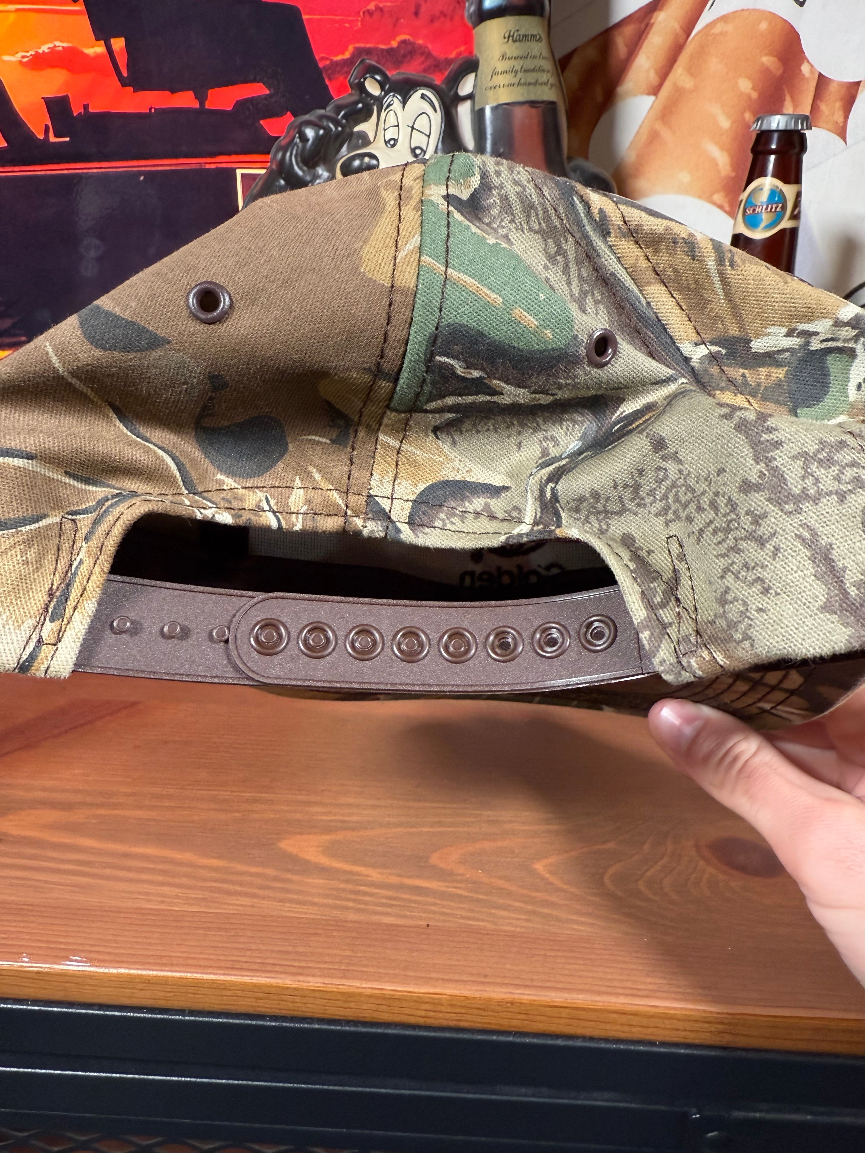Vintage Golden Harvest Camo K Products Trucker Hat
