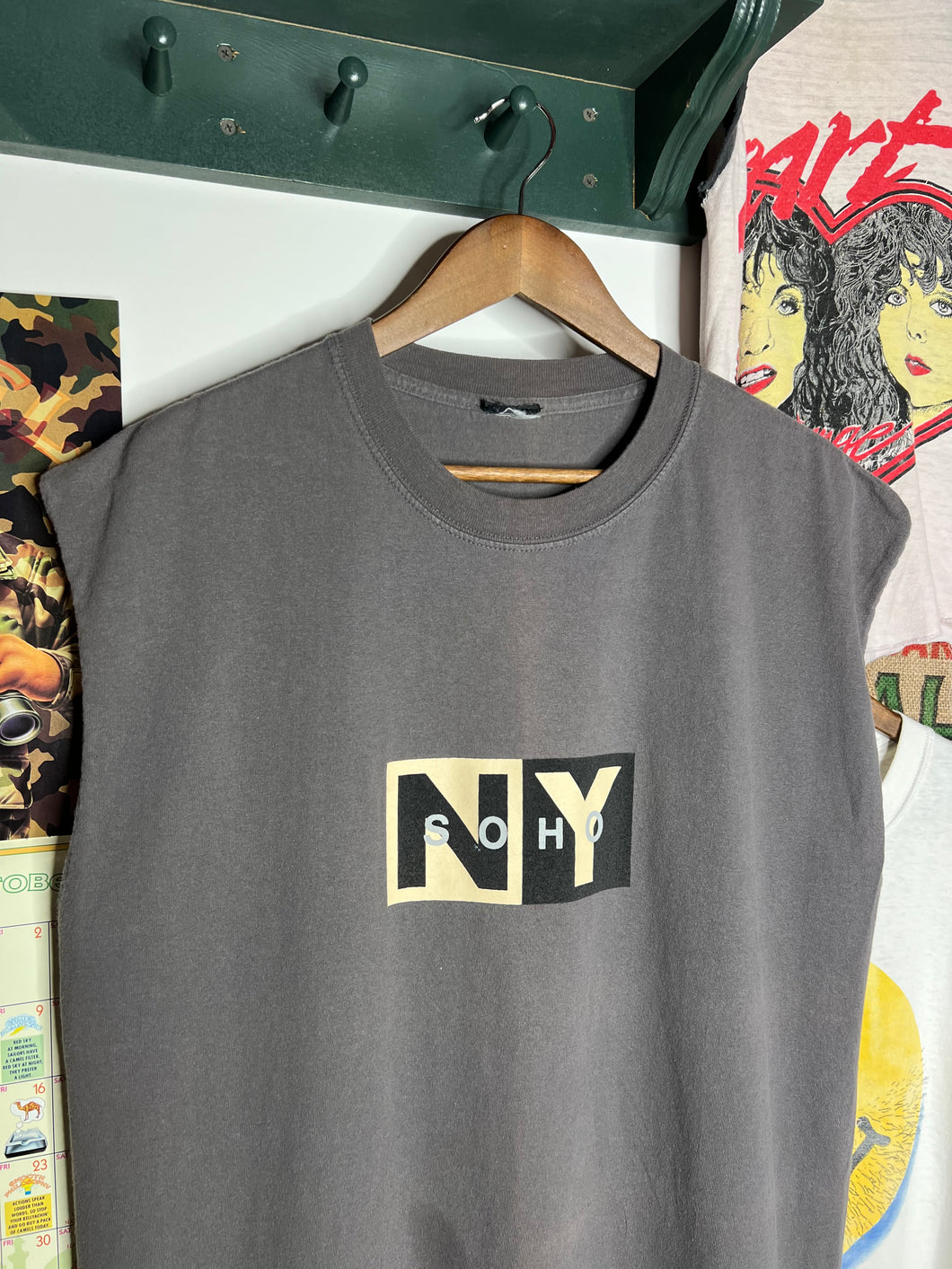 Vintage Soho New York City Cutoff Shirt (XL)
