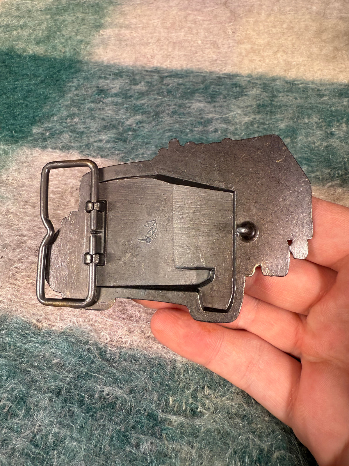 Vintage Semi Truck Belt Buckle