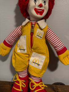 Vintage 70s/80s Ronald McDonald 14 inch Plush