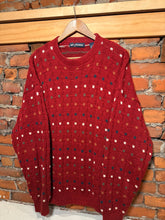 Load image into Gallery viewer, Vintage Van Heusen Red Pattern Knit Sweater (XL)
