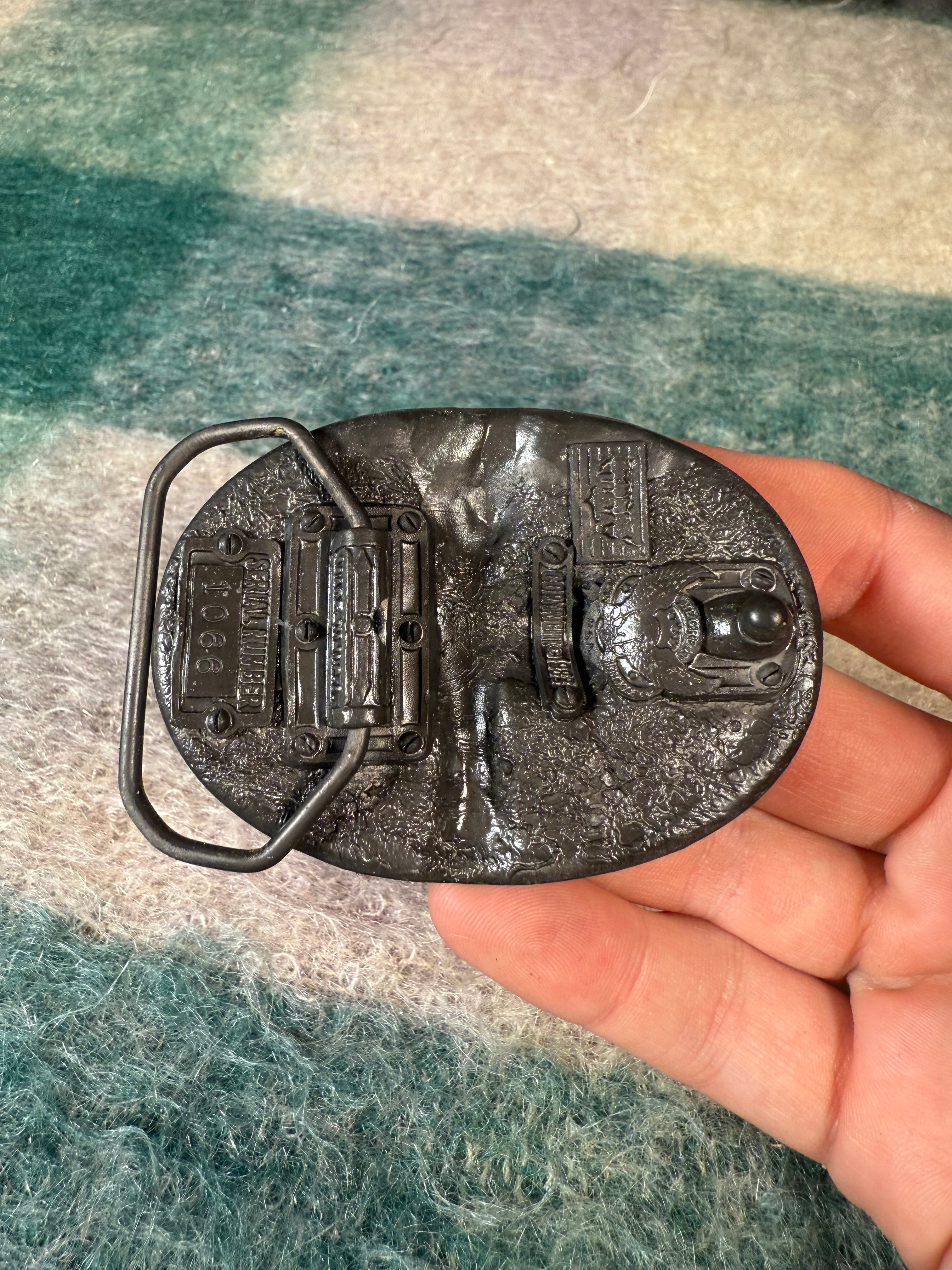 Vintage Multicolor Golf Belt Buckle