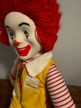 Load image into Gallery viewer, Vintage 70s/80s Ronald McDonald 14 inch Plush
