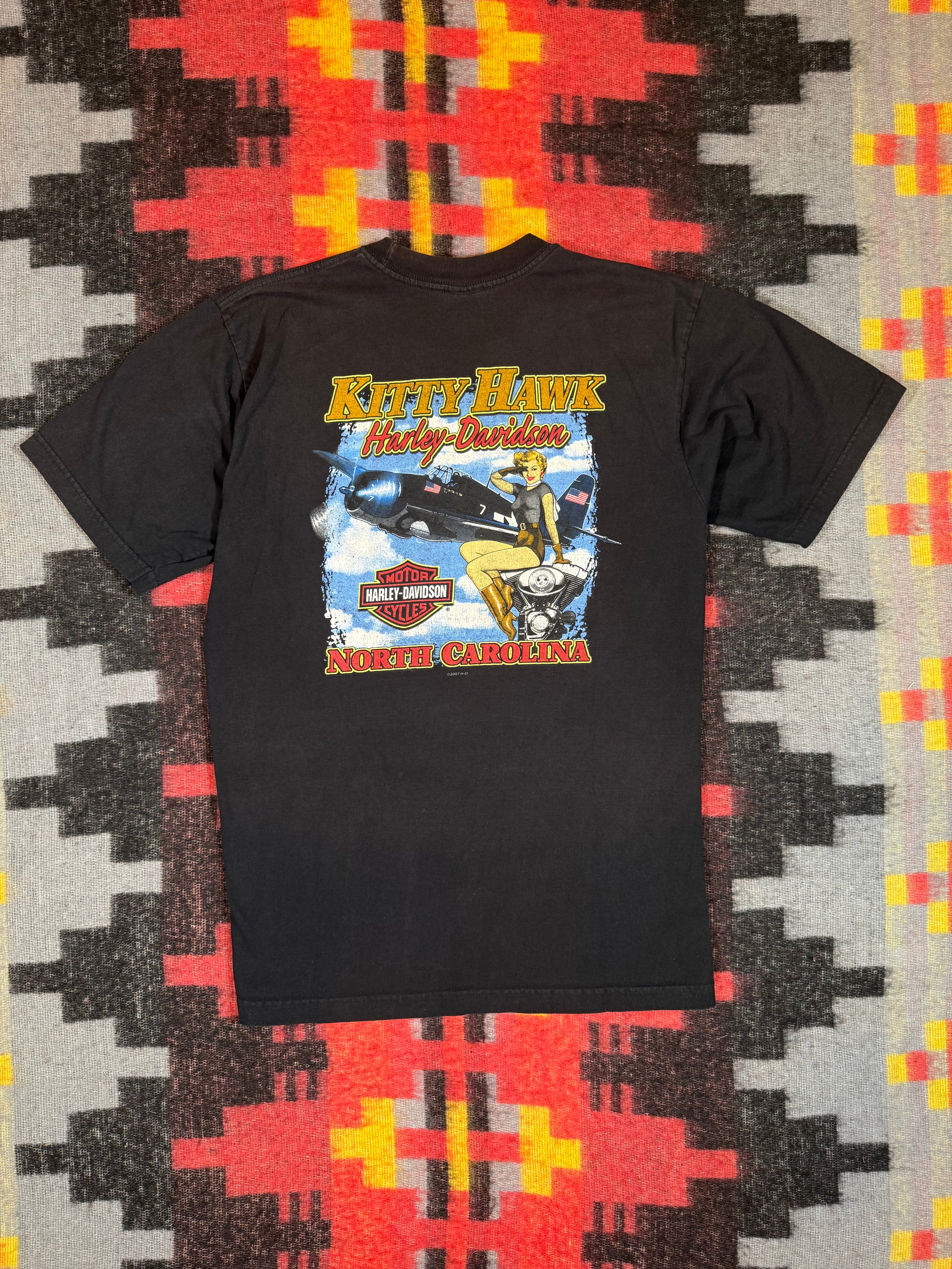 2000s Harley Davidson Kitty Hawk Shirt (M/L)
