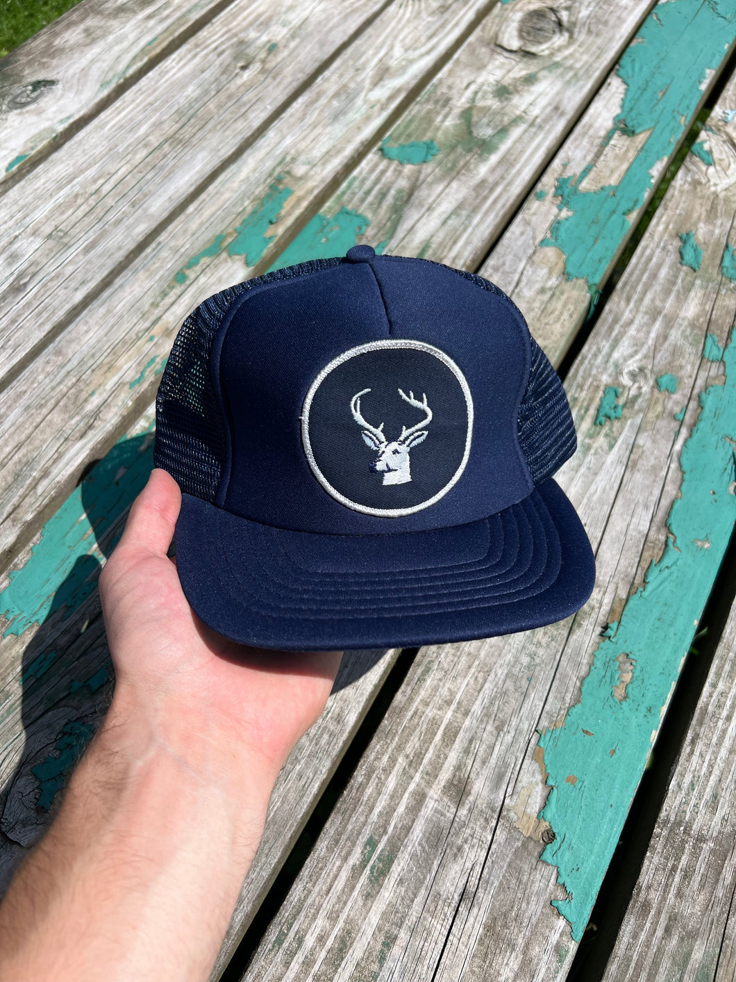 Vintage Deer Patch Trucker Hat