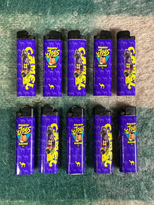 Lot of 10 Camel Cigs Racing Lighters (Need Fluid/Dont Light)