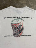 Vintage No Fear Can of Whoop-Ass Distressed Cutoff Tee (L)
