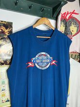 Load image into Gallery viewer, Vintage 1995 Harley Davidson American Flag Cutoff Shirt (XL)
