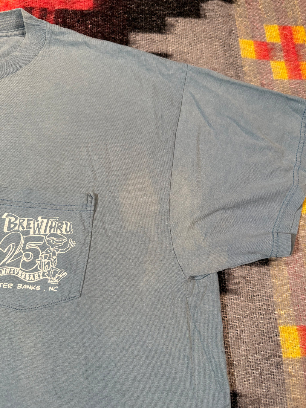 Vintage 2002 Distressed Brew-Thru Shirt (2XL)