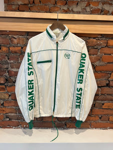 Vintage Quaker State Racing White Windbreaker(L)