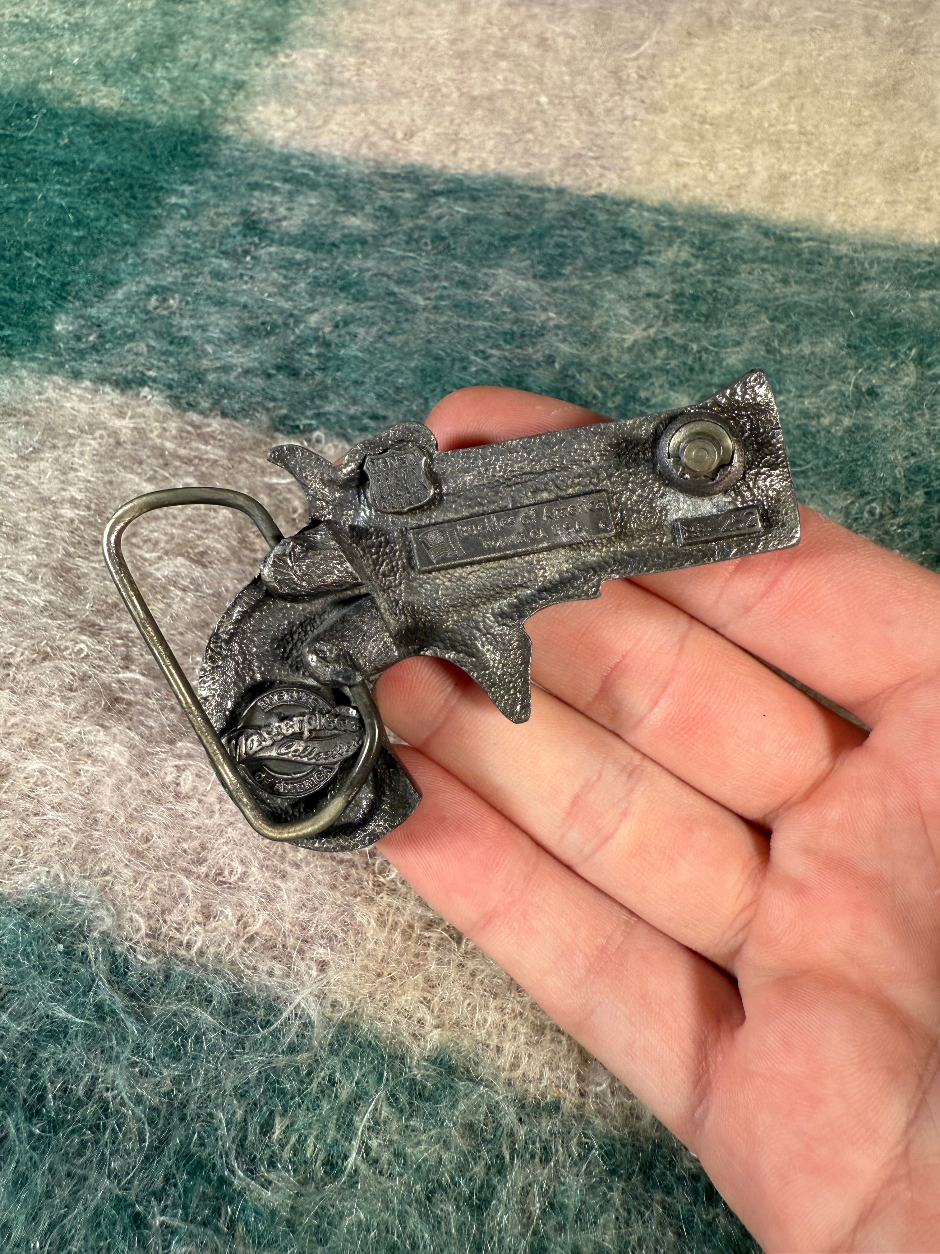 Vintage Gun Belt Buckle