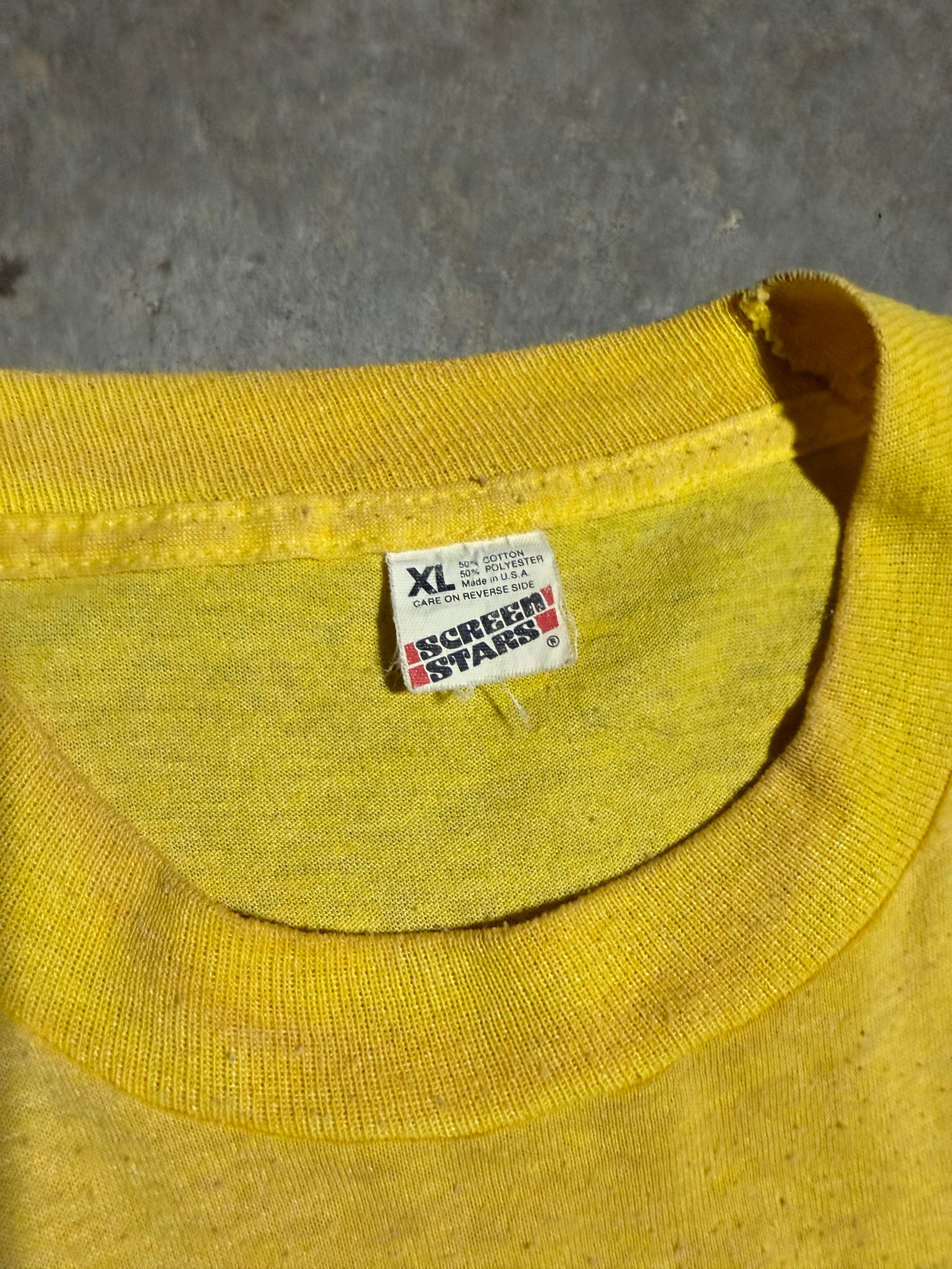 Vintage 1989 Giant Blue Gill Pelican Lake Double Sided Tee (L)