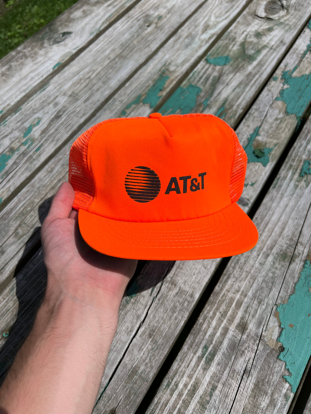 Vintage Orange AT&T Trucker Hat