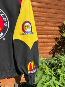 Vintage McDonalds Nascar Logo Athletic Racing Jacket (M)