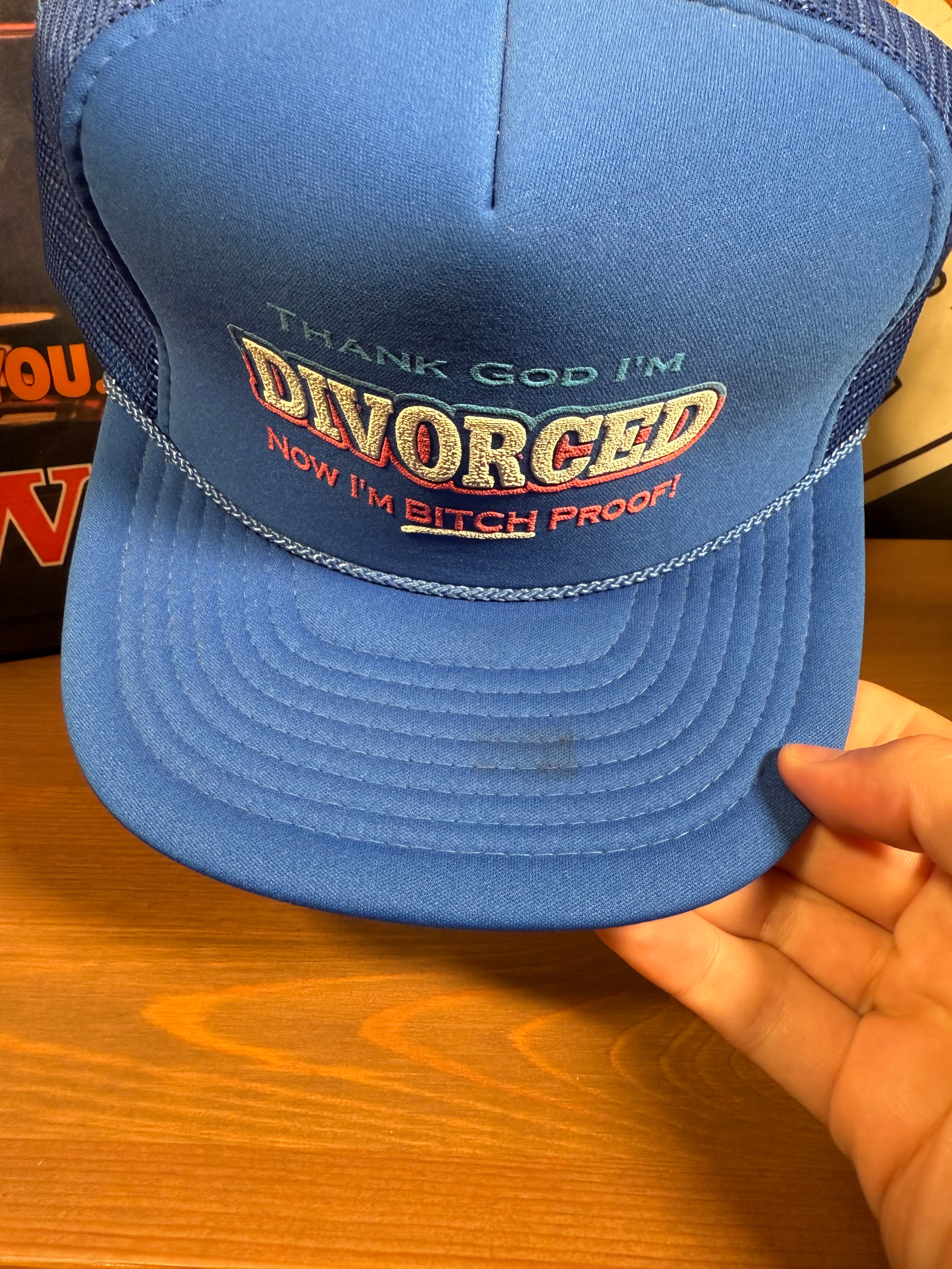 Vintage “Thank God I’m Divorced” Trucker Hat