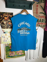 Load image into Gallery viewer, Vintage Harley Chicago Blue Cutoff Shirt (XL)
