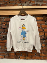 Load image into Gallery viewer, Vintage 80s I Don’t Do Mornings Duck Crewneck (WS)
