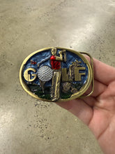 Load image into Gallery viewer, Vintage Multicolor Golf Belt Buckle
