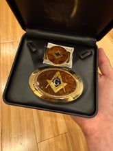 Load image into Gallery viewer, Vintage Free Masons Belt Buckle + Money Clip Bundle
