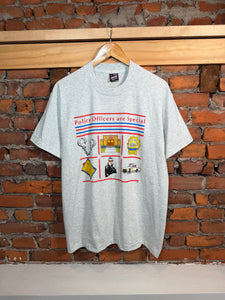 Vintage Early 90s Police Officers Are Special Tee (L)