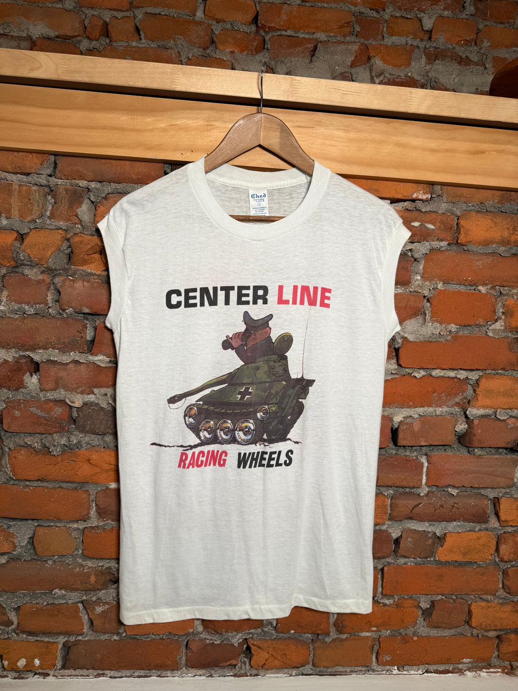 Vintage 80s Center Line Racing Wheels Muscle Shirt (M)