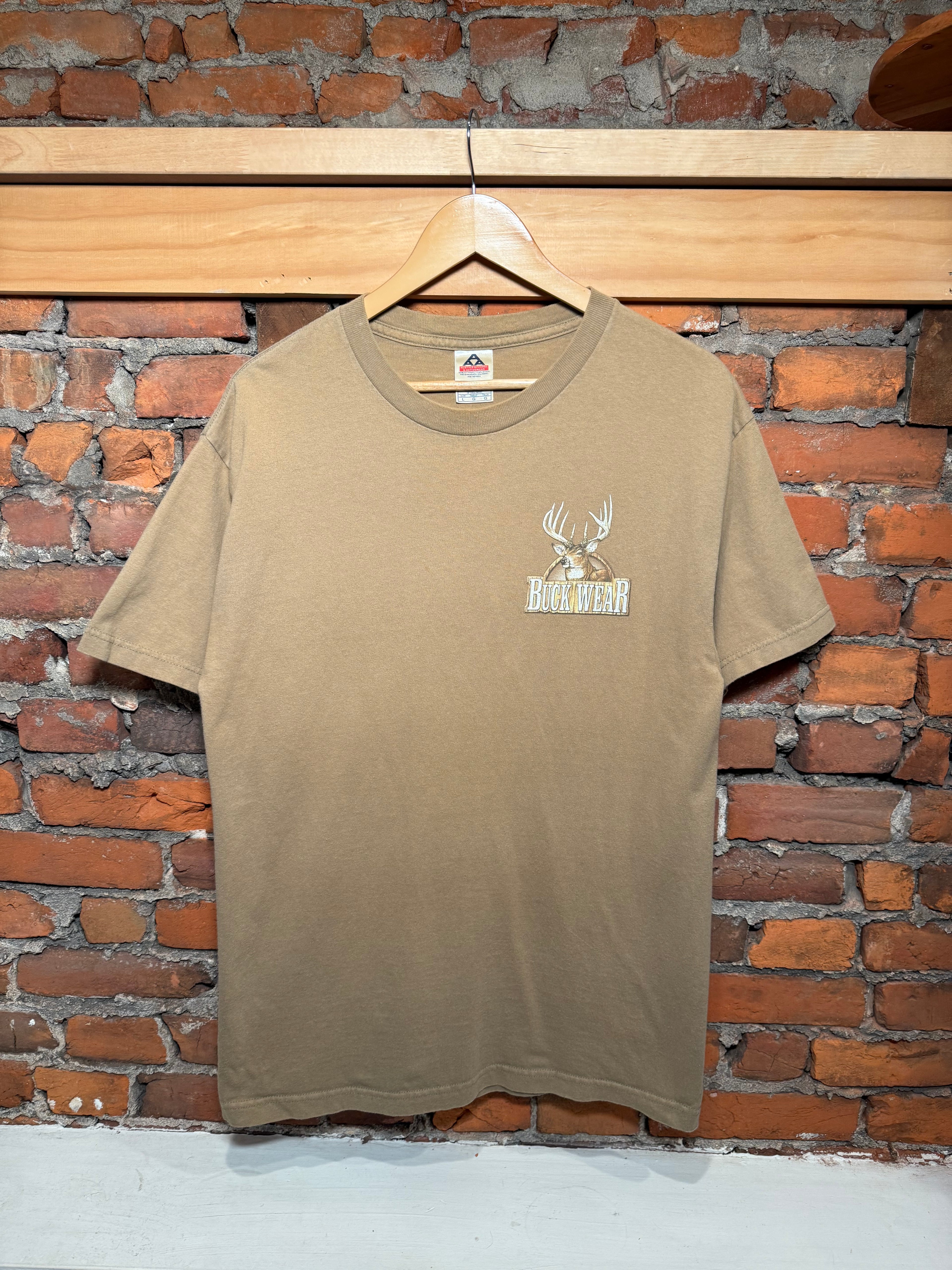 Vintage Fire Up The Grill Buck Wear T-Shirt (L)