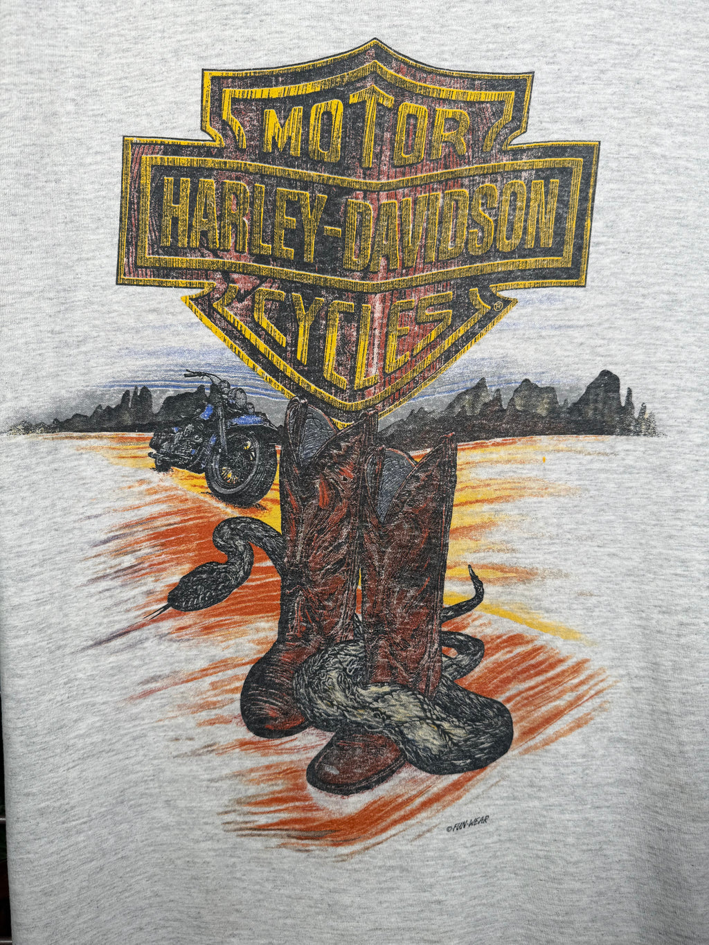 Vintage 90s Harley Davidson Snake T-Shirt (L)