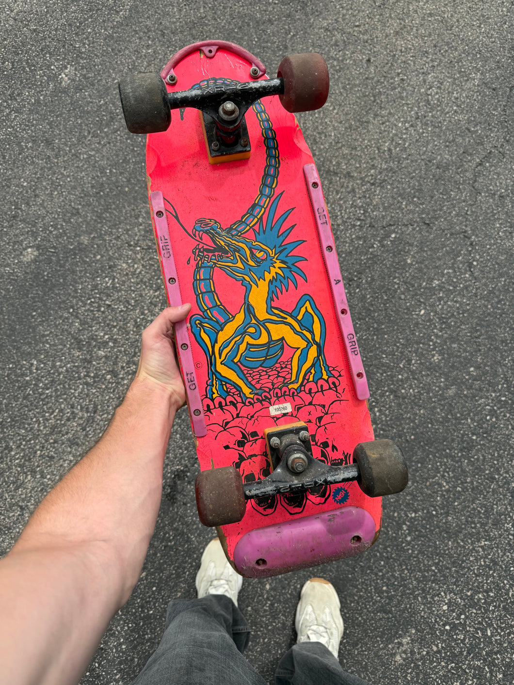 Vintage 1980s Nash Executioner Dragon Skateboard