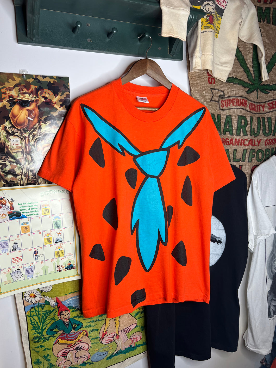 Vintage 90s All Over Print Fred Flintstone Tee (L)