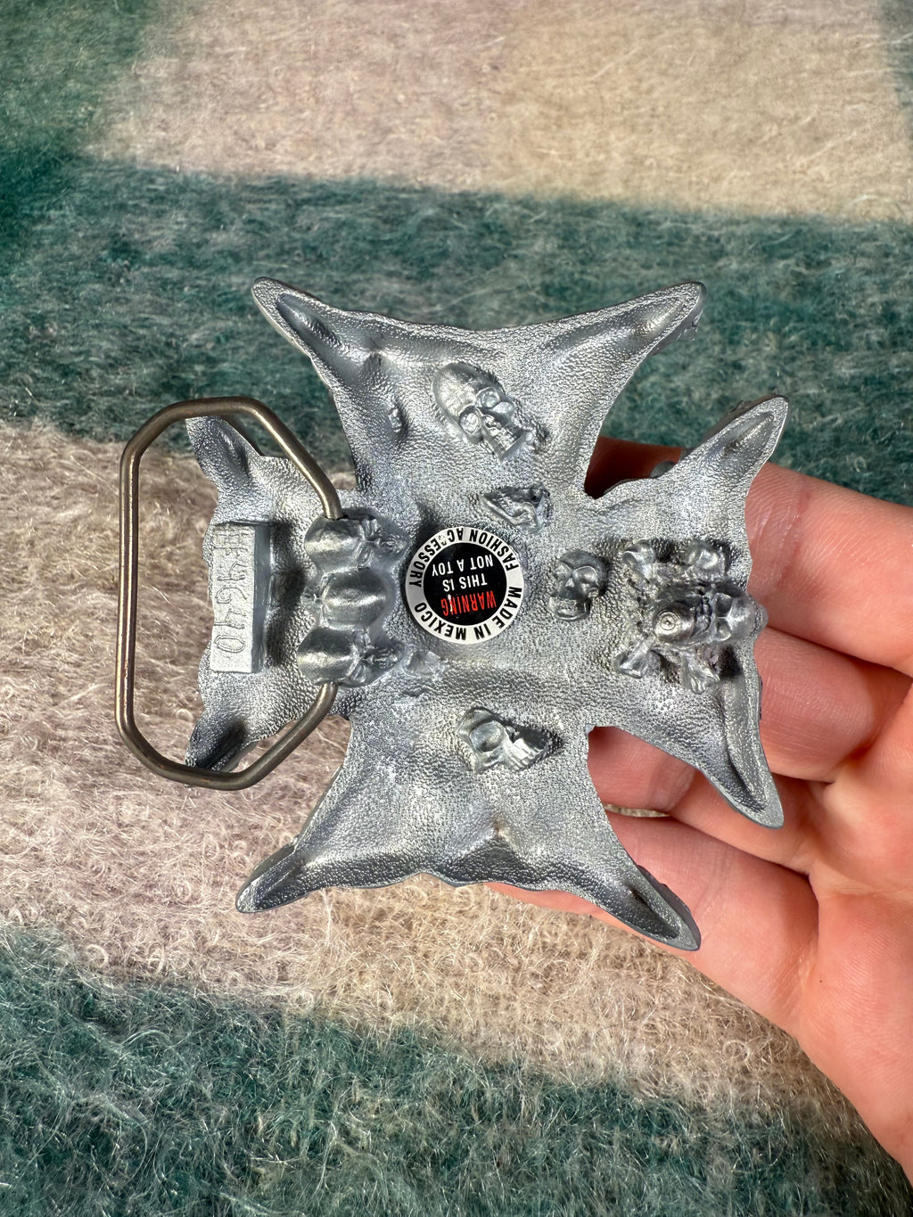 Vintage 2000s Choppers Skull Pile Belt Buckle
