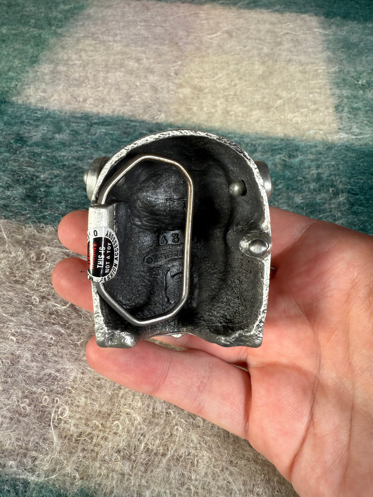 Vintage Moving Mask Zombie Belt Buckle (Read Description)