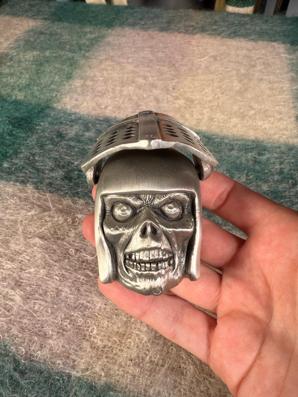 Vintage Moving Mask Zombie Belt Buckle (Read Description)