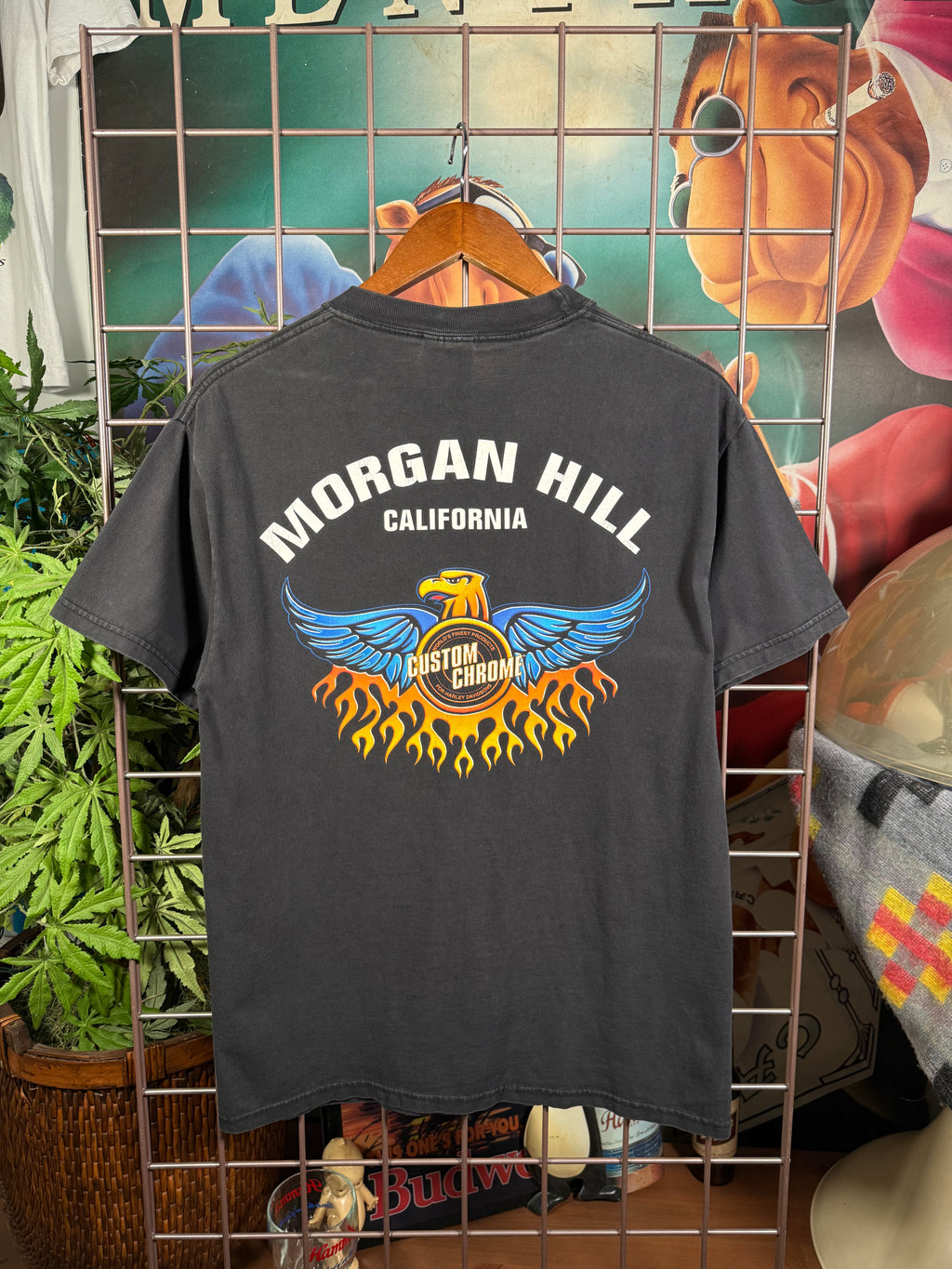 Vintage Custom Chrome Choppers Bat Wing T-Shirt (M)