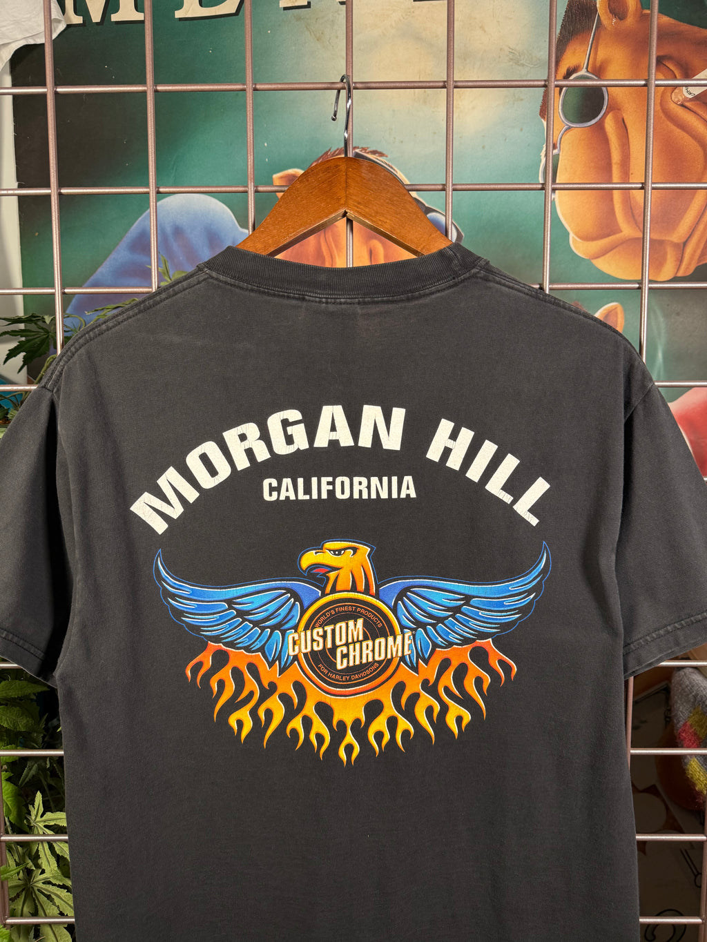 Vintage Custom Chrome Choppers Bat Wing T-Shirt (M)