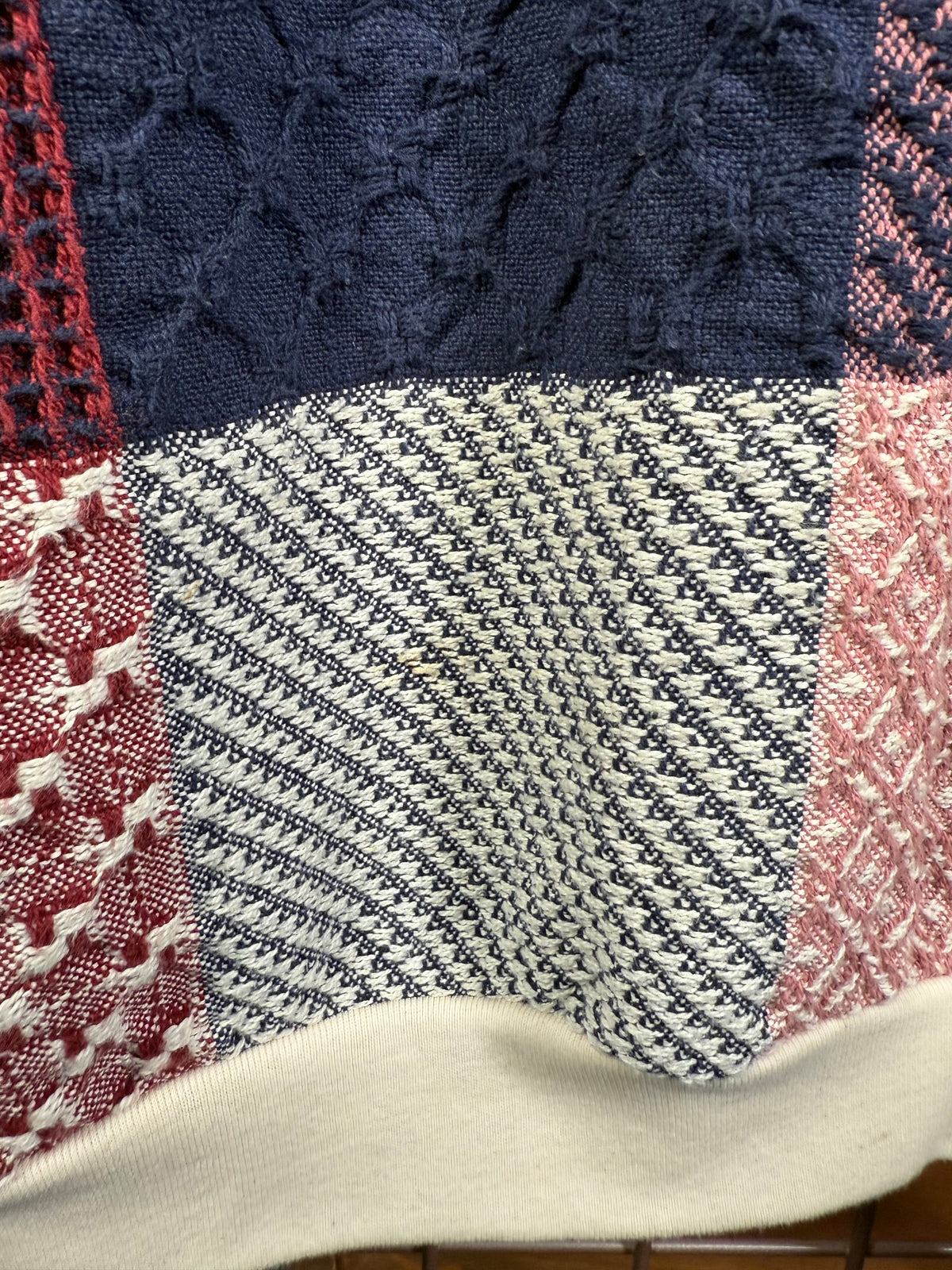 Vintage Sugar Street Weavers Patchwork Sweater (L)