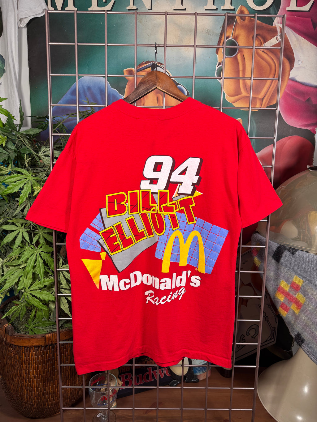 Vintage 1995 McDonalds Racing Team Nascar T-Shirt (L)
