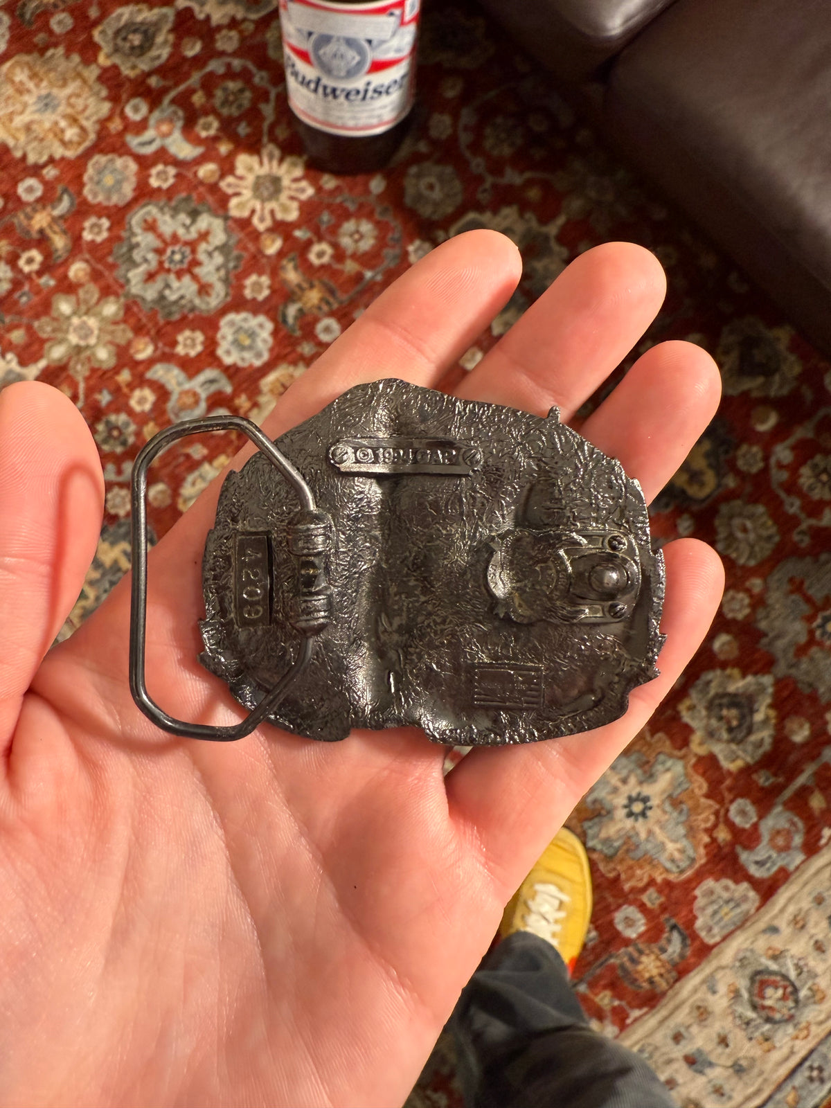 Vintage Alabama State Record Fish Belt Buckle