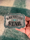 Vintage 2000s Las Vegas Star Belt Buckle