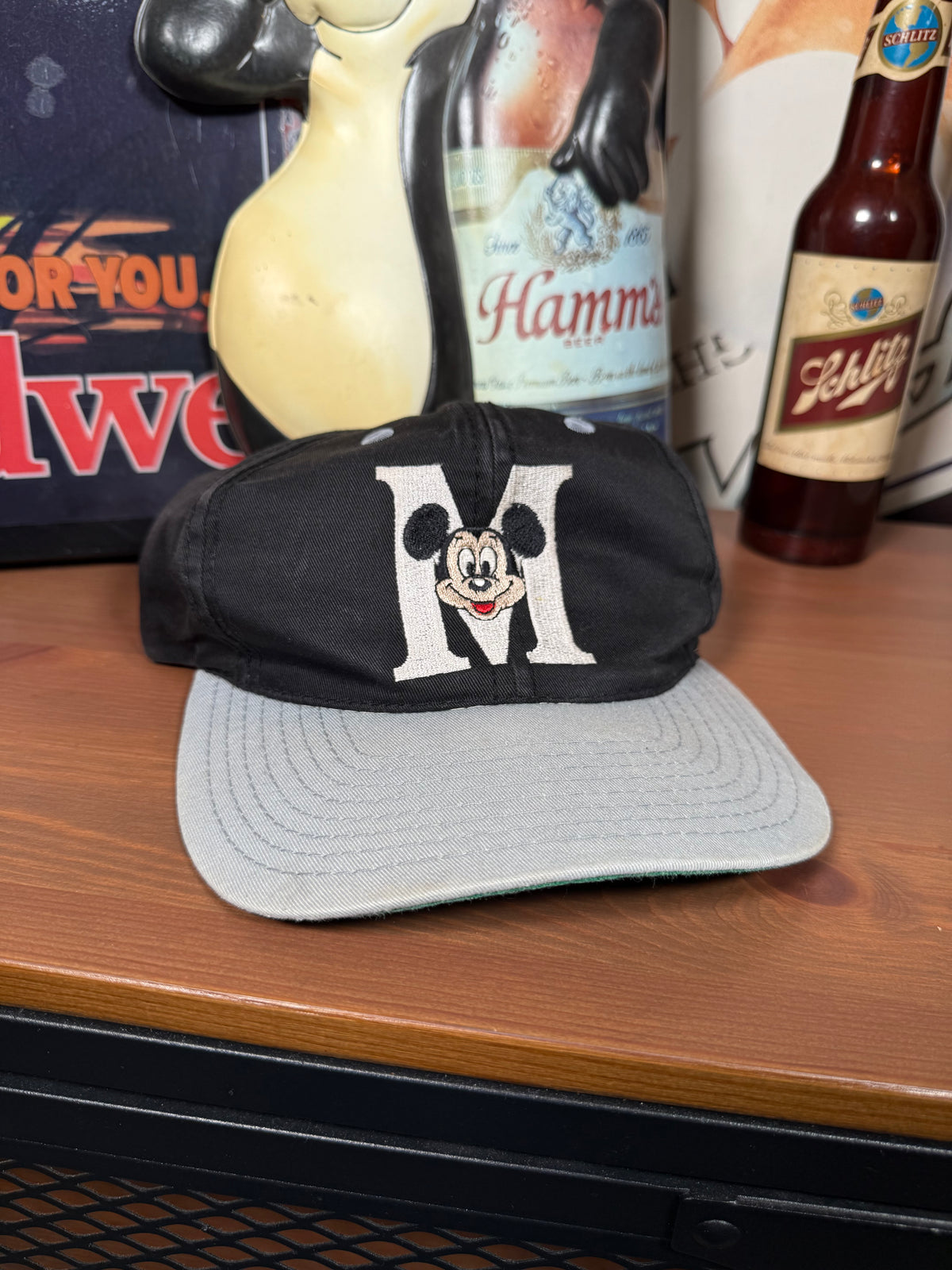 Vintage Mickey Mouse M Snapback Hat