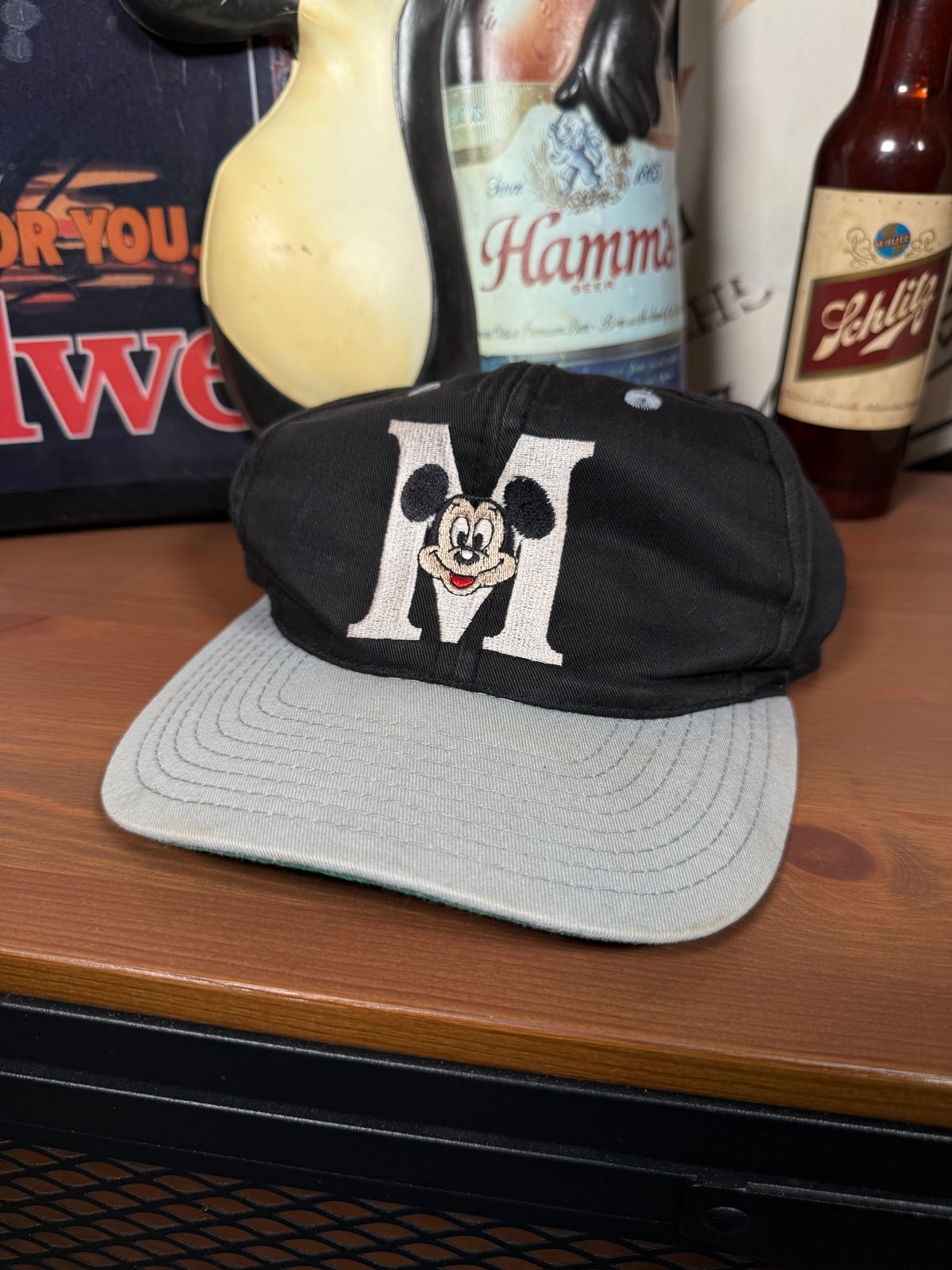 Vintage Mickey Mouse M Snapback Hat