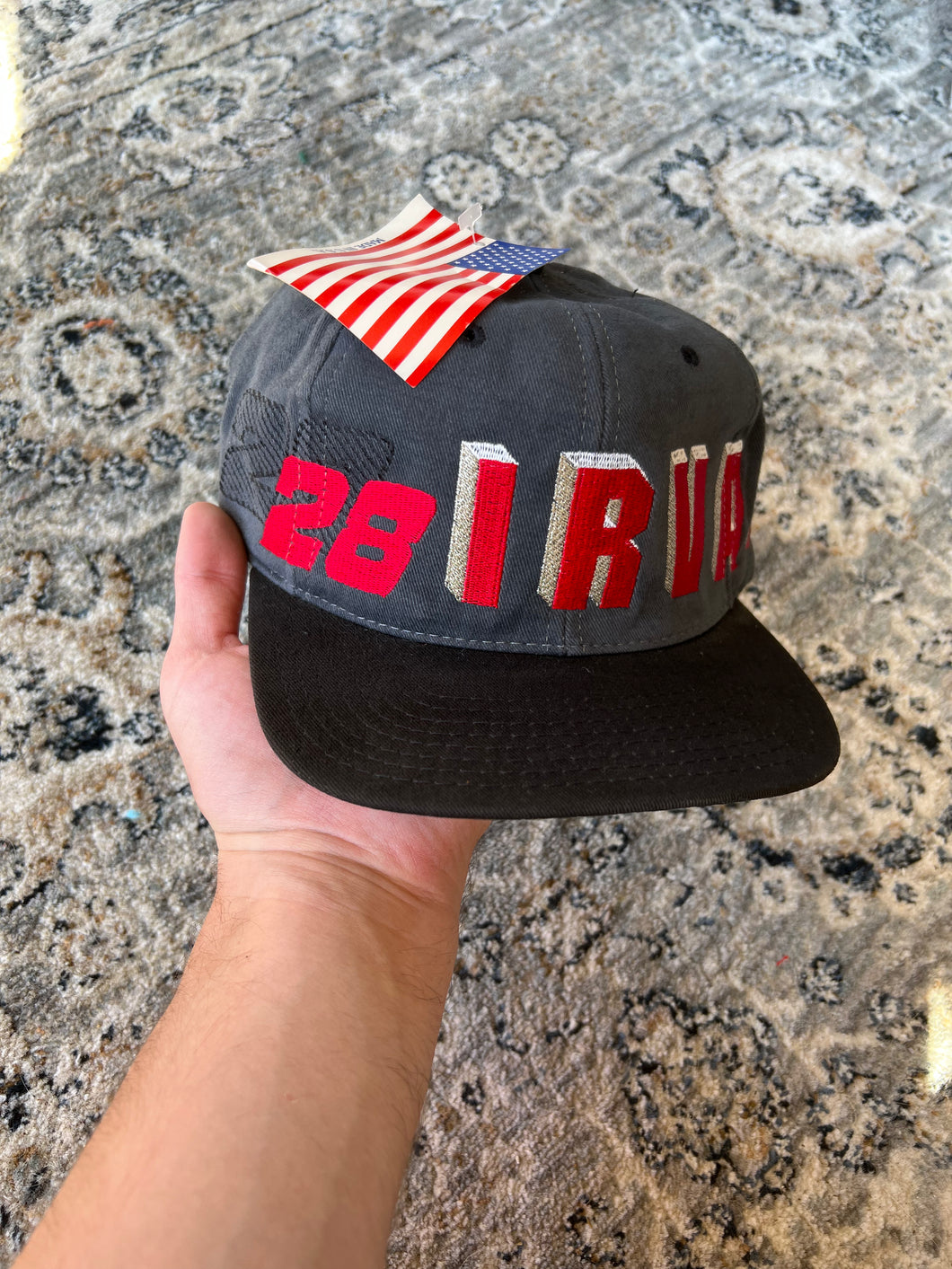 Vintage NWT Irvan Nascar Embroidered Hat